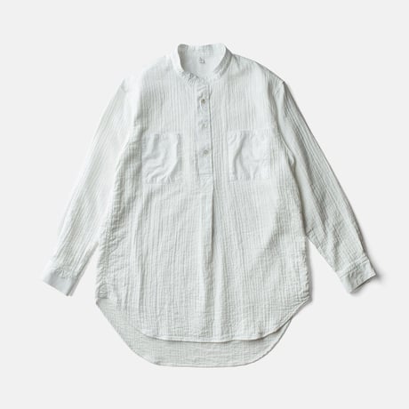 ZEN WHISPERING SEA COTTON SHIRTーWHITE