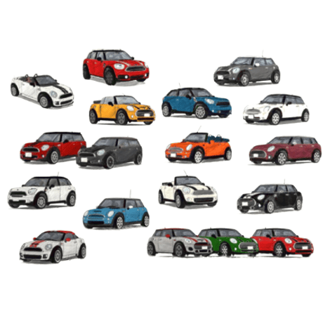BMW MINI ​A4 アートイラスト  MY MINI イラスト　A4サイズ　額なし