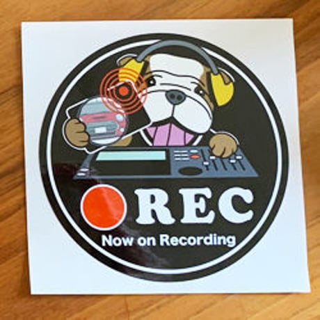 MINI(ミニクーパー)マスコット ドラレコステッカー -2 ドライブレコーダー ドラレコ ステッカー