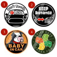 MINI(ミニクーパー) 注意喚起 マグネット ゴーバッジサイズ