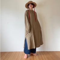 ヂェン先生の美しい日常着　シャツワンピース ヘンリー