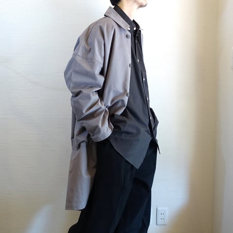 【Yarmo/ヤーモ】 DUSTER COAT  ダスターコート　ライトグレー