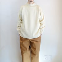 【 Guernsey Woollens/ガンジーウーレンズ】TRADITIONAL GUERNSEY SWEATER トラディショナル ガンジーセーター　クリーム