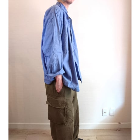 【US.Army 40's Hospital Shirts Standcollar DeadStock】アメリカ軍 40's ホスピタルシャツ スタンドカラー DeadStock