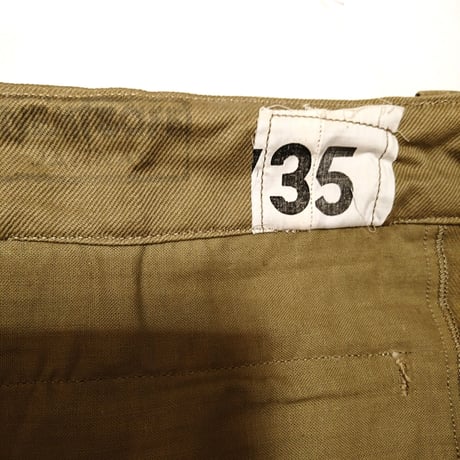 【French Army M-52 Chino Pants Late Model DeadStock】フランス軍 M-52 チノパンツ後期型 DeadStock