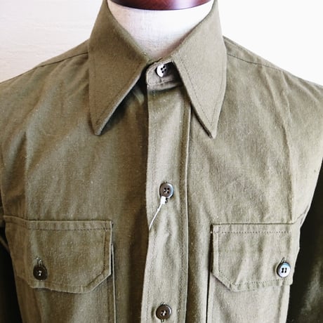 【Greece Army Utility Shirt used】ギリシャ軍 ユーティリティシャツ　used