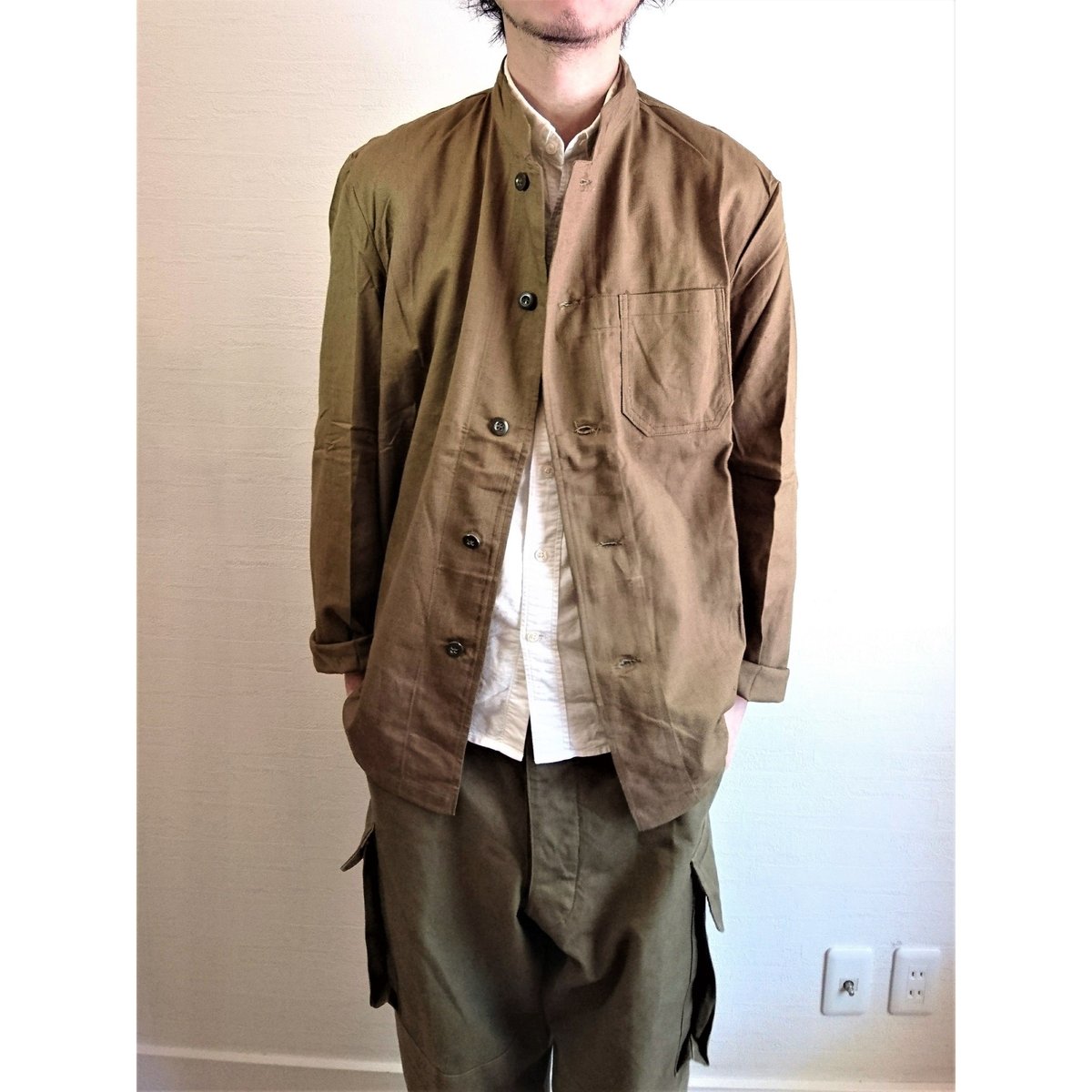 50s チェコ軍 ミリタリー ジャケット Czech Army 50's MaoCollor Jacket DeadStock】チェコ