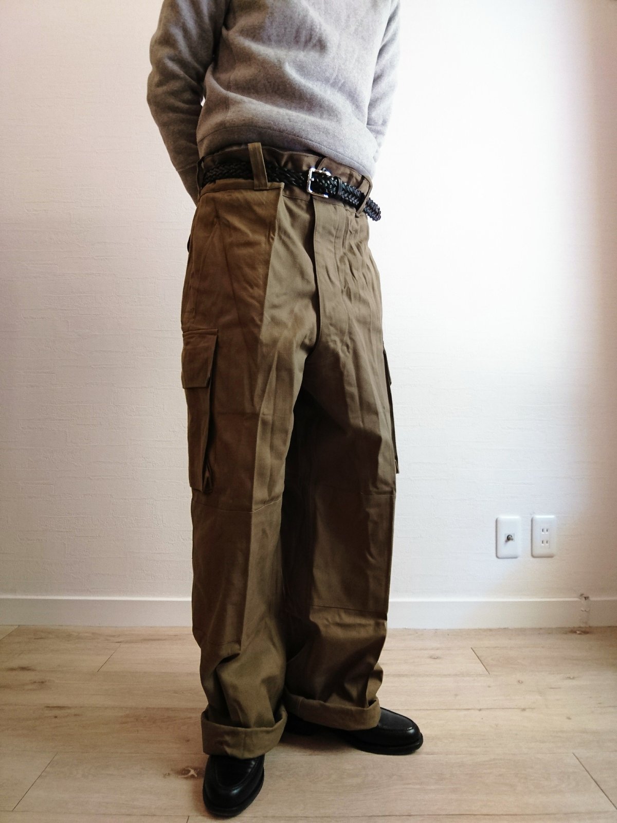 40’s FRENCH ARMY M-47 カーゴパンツ 40年代 40s フランス軍 コットンツイル カーキ カーゴパンツ