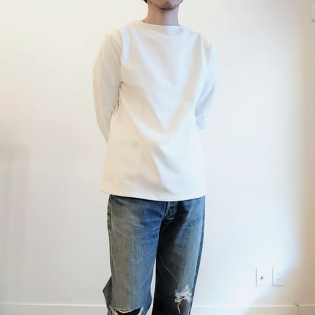 【SAINT JAMES/セントジェームス】OUESSANT SHIRT ウエッソン シャツ　ホワイト