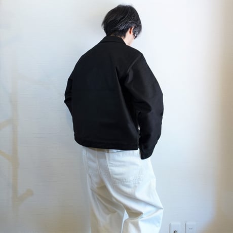 【Le Sans Pareil/ル サン パレイユ】コットンモールスキン メカニカル ジャケット　ブラック