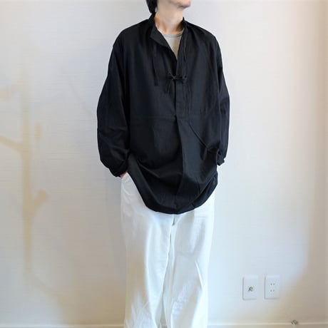 【ARMY TWILL/アーミーツイル】Cotton Slab Smock コットンスラブ スモック　ブラック