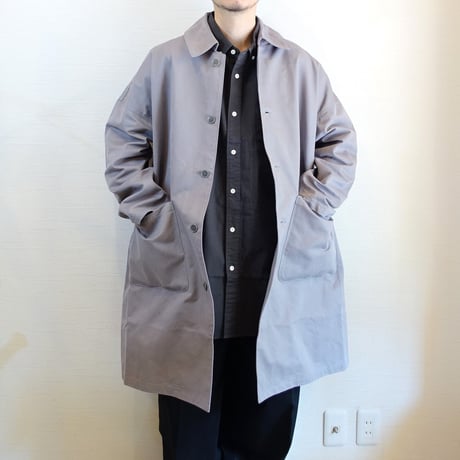 【Yarmo/ヤーモ】 DUSTER COAT  ダスターコート　ライトグレー
