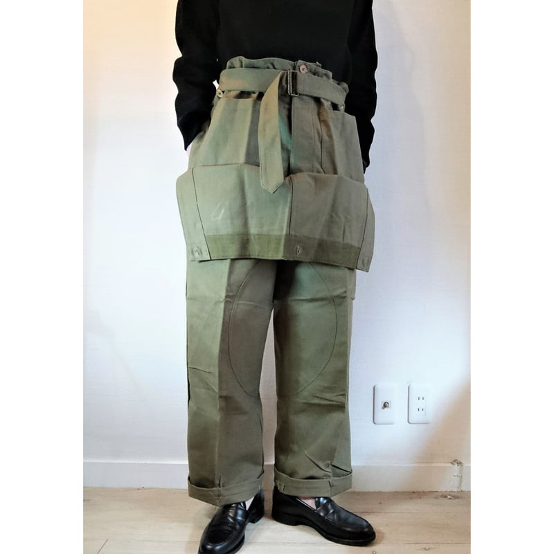 French Army M-38 Motorcycle Pants Wood Button