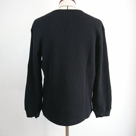 【Tieasy AUTHENTIC CLASSIC/ティージーオーセンティッククラシック】SUPER THERMAL CREW  スーパーサーマルクルー　ブラック
