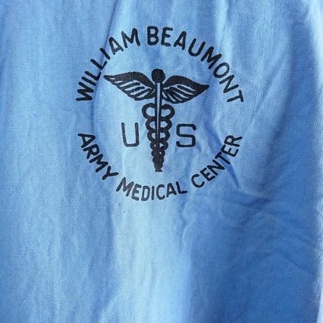 【US.Army 40's Hospital Shirts Standcollar DeadStock】アメリカ軍 40's ホスピタルシャツ スタンドカラー DeadStock