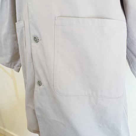 【Yarmo/ヤーモ】 DUSTER COAT  ダスターコート　ライトグレー