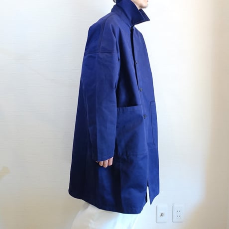 【Yarmo/ヤーモ】 DUSTER COAT  ダスターコート　ネイビー