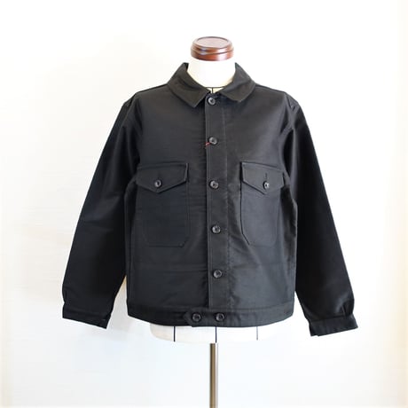 【Le Sans Pareil/ル サン パレイユ】コットンモールスキン メカニカル ジャケット　ブラック