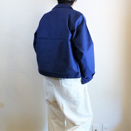 【Le Sans Pareil/ル サン パレイユ】コットンモールスキン メカニカル ジャケット　ネイビー