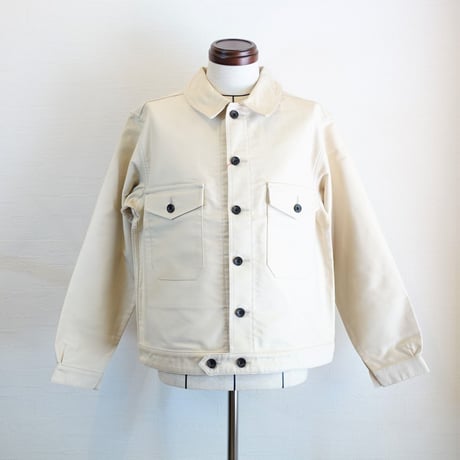 【Le Sans Pareil/ル サン パレイユ】コットンモールスキン メカニカル ジャケット　アイボリー