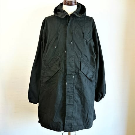 【US.Army 80's Night Desert Camo Parka Used Fabric Dyeing 】アメリカ軍 80's ナイトデザートカモパーカー Used 後染め　ブラック