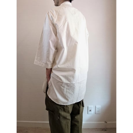 【Swedish Army Hospital Shirts DeadStock White 】スウェーデン軍 ホスピタルシャツ DeadStock ホワイト