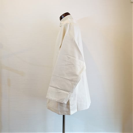 【Newlyn Smocks/ニューリン スモック】Round Neck Smocks　ラウンドネックスモック　オフホワイト