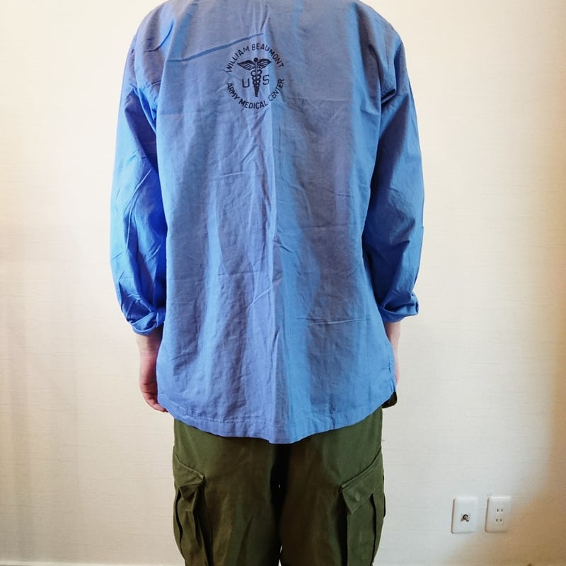 US.Army 40's Hospital Shirts DeadStock】アメリカ軍 4...