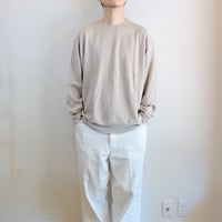 【gicipi/ジチピ】IPPOPOTAMO イッポポータモ（スウェット風ニットソー）　グレーベージュ