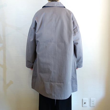 【Yarmo/ヤーモ】 DUSTER COAT  ダスターコート　ライトグレー