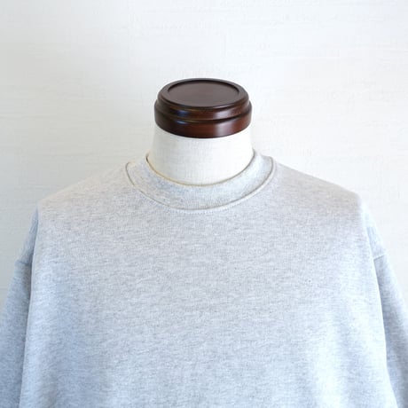 【LOS ANGELES APPAREL/ロサンゼルスアパレル】 14OZ HEAVY WEIGHT SWEAT CREW　ライトグレー