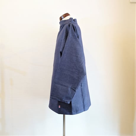 【Newlyn Smocks/ニューリン スモック】Round Neck Smocks　ラウンドネックスモック　デニム