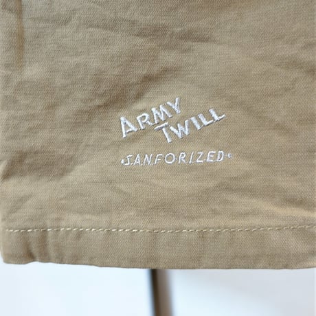 【ARMY TWILL/アーミーツイル】Broken Twill Smock ブロークン ツイル スモック　ベージュ