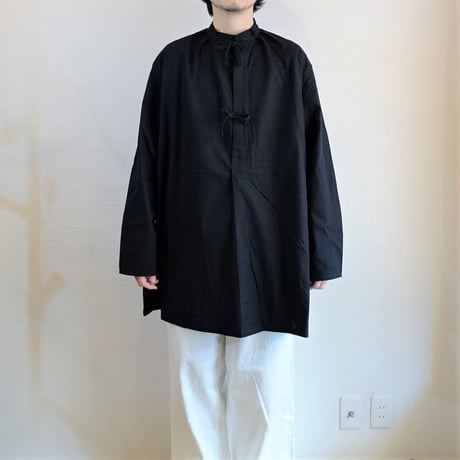 【ARMY TWILL/アーミーツイル】Cotton Slab Smock コットンスラブ スモック　ブラック