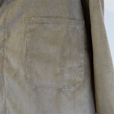 【Massaua/マッサワ】Corduroy Work Coat コーデュロイ ワークコート　グレー