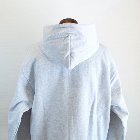 【LOS ANGELES APPAREL/ロサンゼルスアパレル】 14OZ HEAVY WEIGHT ZIP PARKA　ライトグレー