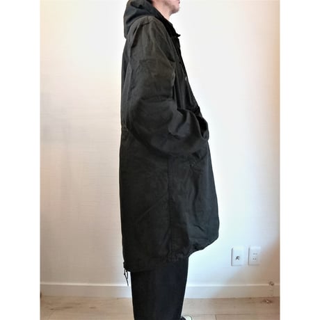 【US.Army 80's Night Desert Camo Parka Used Fabric Dyeing 】アメリカ軍 80's ナイトデザートカモパーカー Used 後染め　ブラック