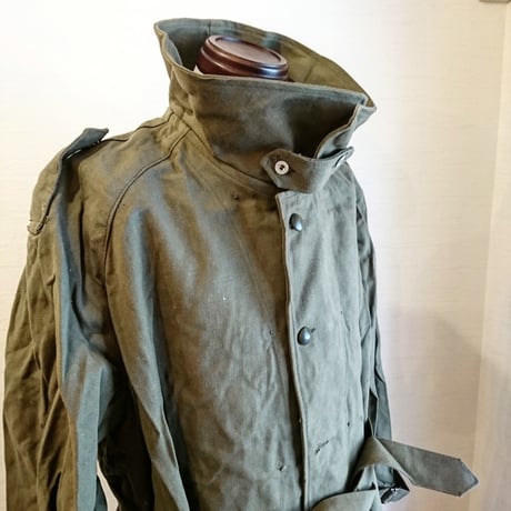 【French Army M-35 MotorCycle Coat  Deadstock】フランス軍  M-35 モーターサイクルコート  DeadStock