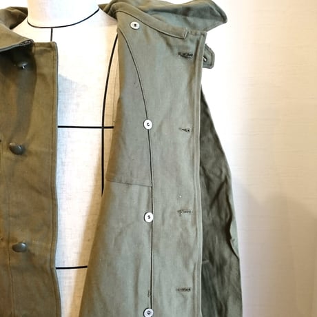 【French Army M-35 MotorCycle Coat  Deadstock】フランス軍  M-35 モーターサイクルコート  DeadStock