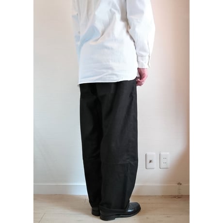 【HOLD FAST/ホールドファスト】Chef  Linen Trousers シェフ リネントラウザーズ　ブラック