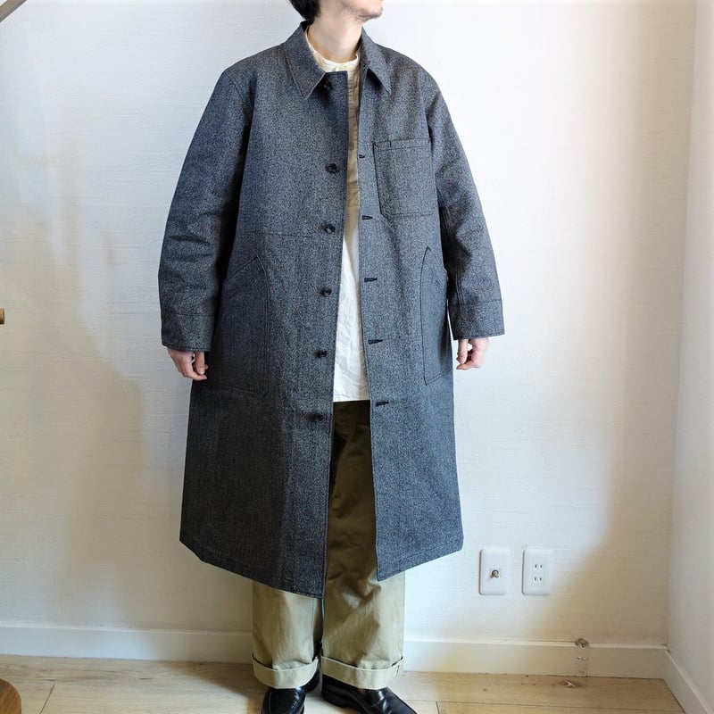 美品 Le Sans Pareil モールスキン アトリエコート ブラック 新品 ルサンパレイユ Le Sans Pareil モールスキンアトリエ