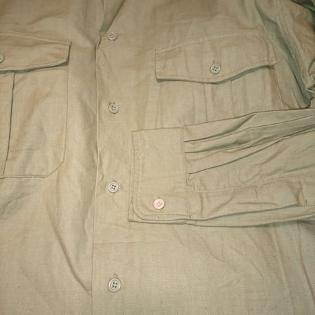 【French Military 50´S～60´S  Work Shirt Dead Stock】フランス軍50´S～60´Sワークシャツ Dead Stock