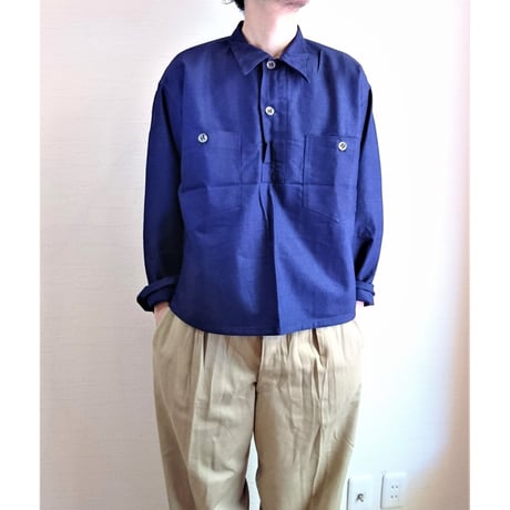 【Swedish Army 40's Pullover Jacket DeadStock 】スウェーデン軍 40's プルオーバージャケット  DeadStock