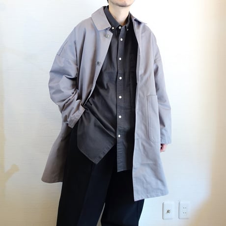 【Yarmo/ヤーモ】 DUSTER COAT  ダスターコート　ライトグレー