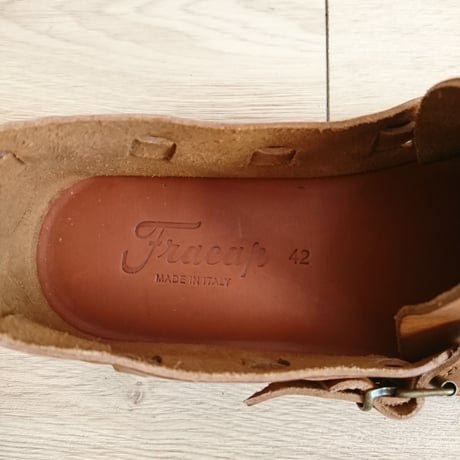 【Fracap/フラカップ】バケッタレザーシューズ　ブラウン