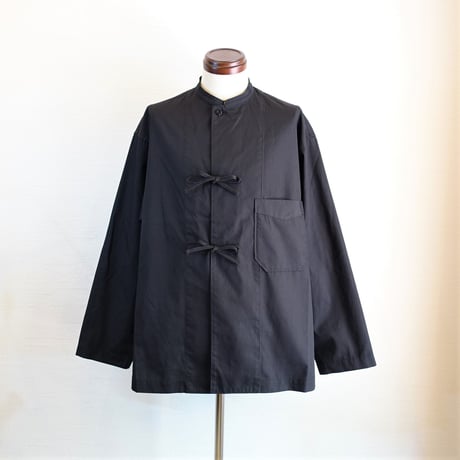 【ARMY TWILL/アーミーツイル】Cotton Polyester Plain Wave Tape Shirt　コットンポリエステル プレーンウィーブ テープシャツ　ブラック