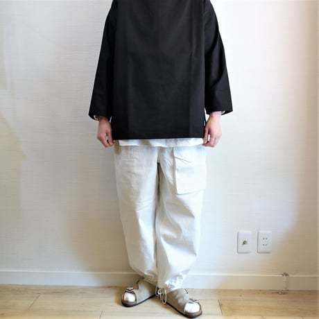 【ARMY TWILL/アーミーツイル】Light Herringbone Over Pants ライトヘリンボーン オーバーパンツ　ホワイト