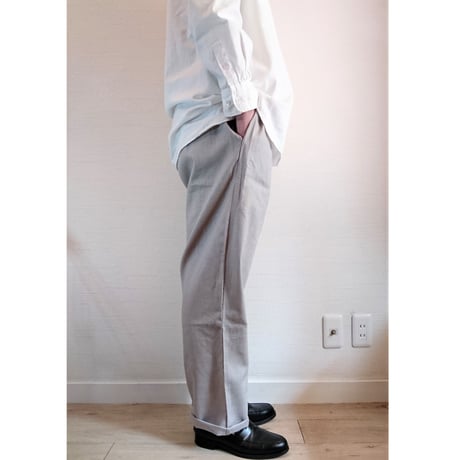 【HOLD FAST/ホールドファスト】Chef  Linen Trousers シェフ リネントラウザーズ　グレー
