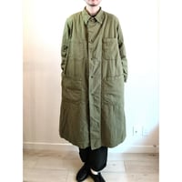 【US.Army 80's Inspector Coat DeadStock Fabric Dyeing】アメリカ軍 80's インスペクターコート DeadStock 後染め　オリーブ