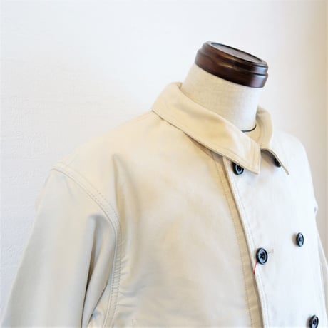 【Le Sans Pareil/ル サン パレイユ】コットンモールスキン トラディショナル ダブルカバーオール　アイボリー